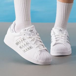 Adidas阿迪达斯SUPERSTAR II W三叶草男女低帮耐磨休闲板鞋JR4505