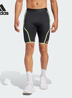 Adidas阿迪达斯PROMO SHORT TGT男子透气速干运动紧身短裤IL1499