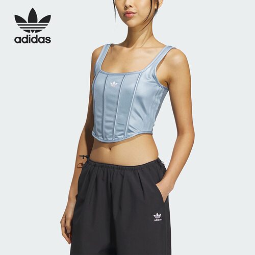 阿迪达斯女夏季运动吊带背心
