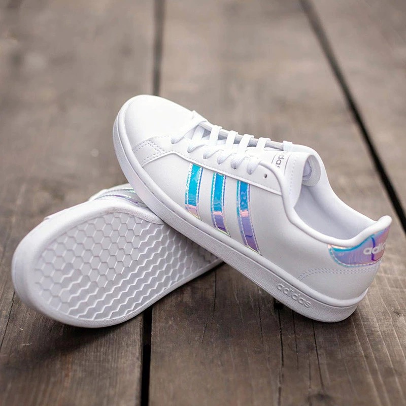 运动板鞋Adidas镭射休闲低帮女子