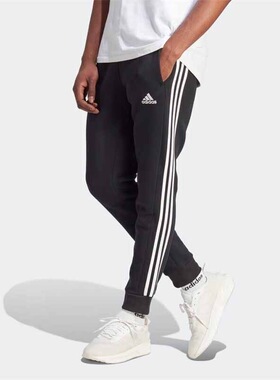 Adidas阿迪达斯M 3S FL TC PT 男子运动休闲加绒收口长裤 IB4030
