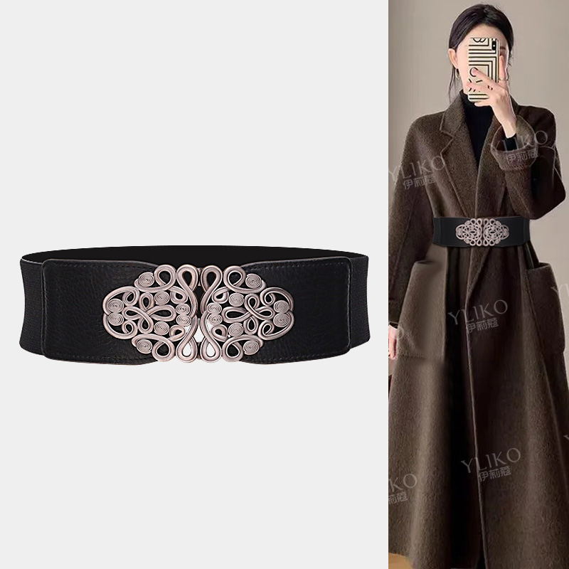 腰带腰封伊莉蔻女弹力复古新中式