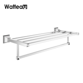 毛巾架欧 浴室置物架卫浴五金挂件 华多 全铜卫生间浴巾架毛巾杆