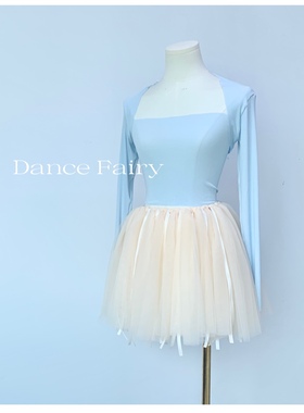 芭蕾裙定制jac猫咪tutu裙可爱丝带多层不规则大摆拖尾舞蹈短裙