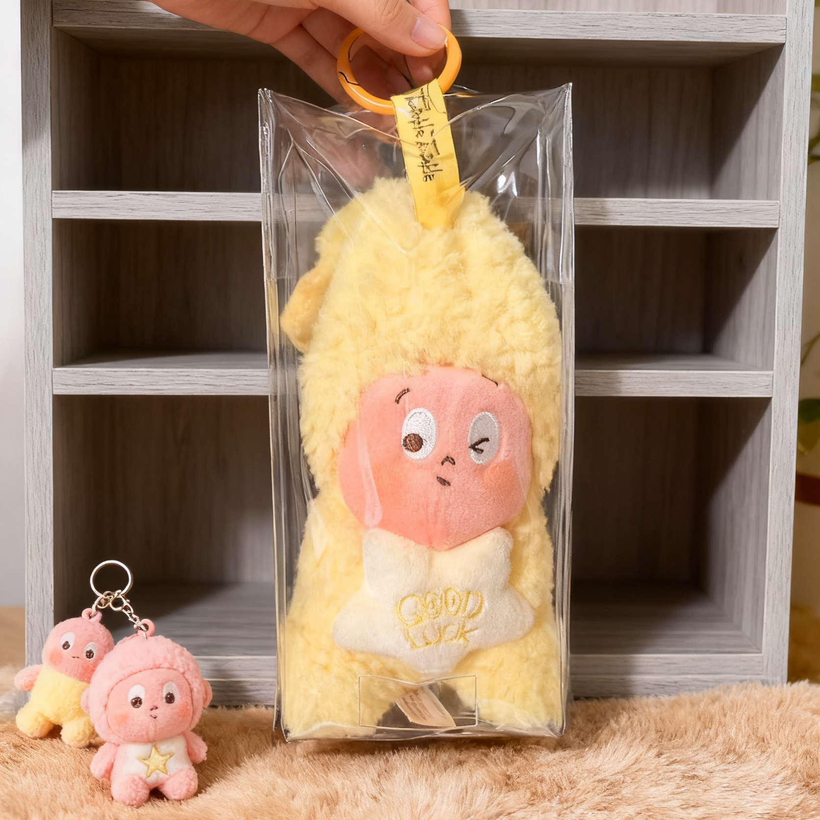 星星人保护套透明泡泡玛特防尘罩外出展示15cm毛绒玩偶挂件遛娃包,收纳整理,手办收纳盒,淘宝优惠券,粉丝福利购,淘宝优惠卷