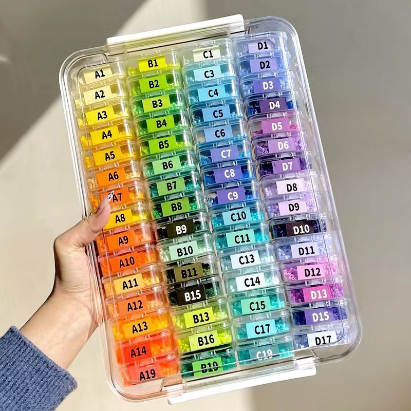 拼豆收纳盒分装盒子拼豆盒子diy透明塑料手工材料包收纳米珠配件,收纳整理,桌面收纳盒,淘宝优惠券,粉丝福利购,淘宝优惠卷