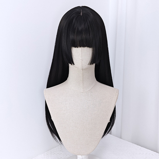 假发物语+极道千金女长直发黑色网红姬发式日常公主切辣妹JK自然