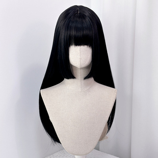 假发物语+公主切 女长直发姬发式网红日常lolitaJK自然黑色