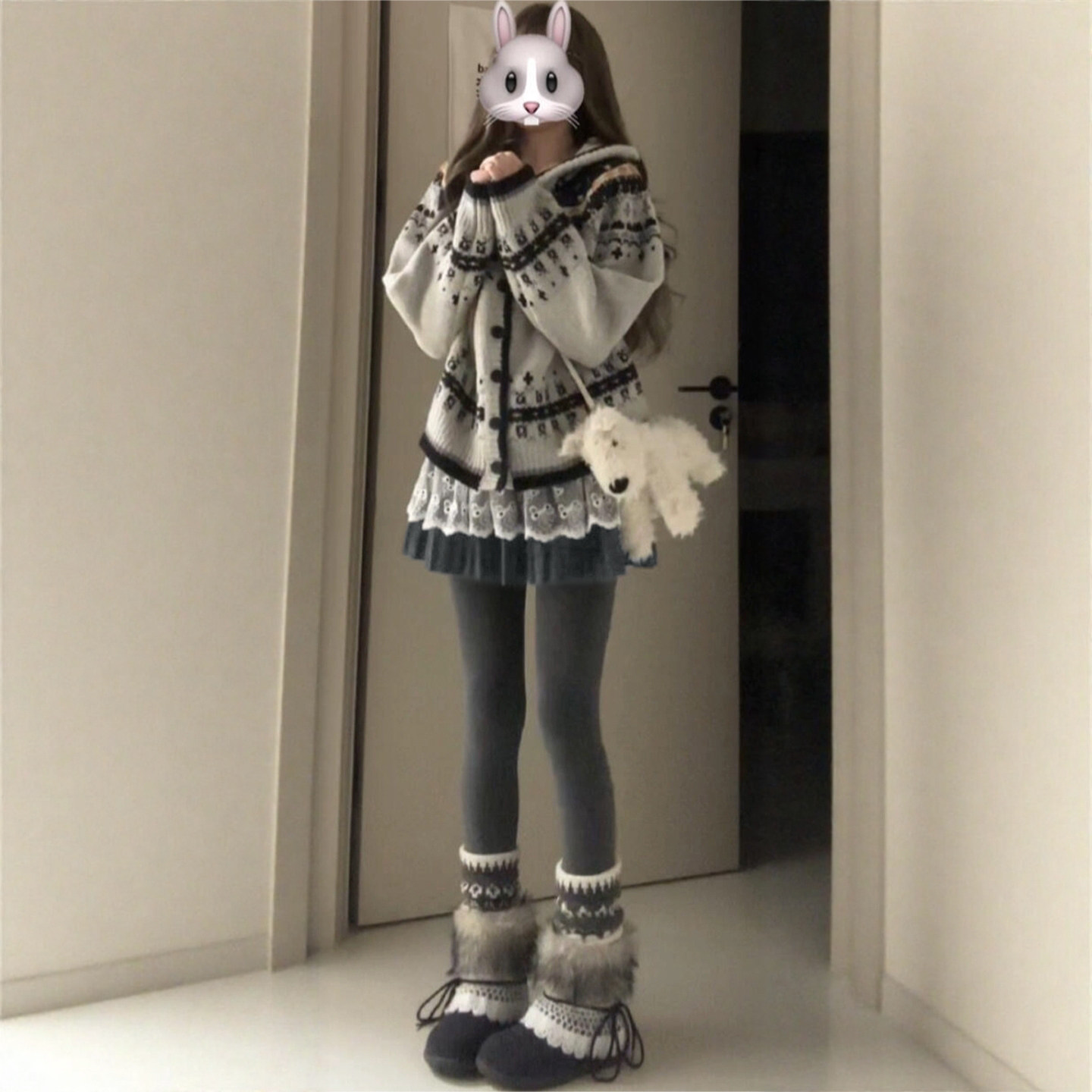 咖色毛呢百褶女冬季2026新款高腰小个子a字半身裙垂坠感蓬蓬短裙