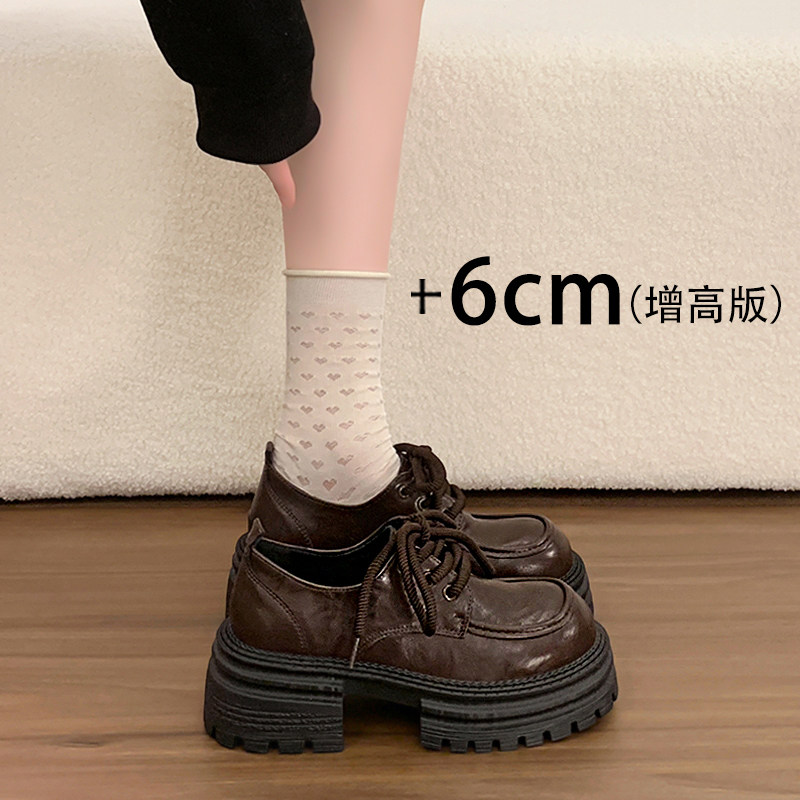 2025秋冬复古百搭厚底乐福鞋