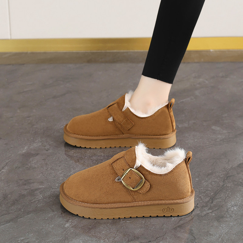 全包勃肯鞋女毛毛加绒保暖棉鞋2025新款冬季孕妇不累脚博肯豆豆鞋,女鞋,时尚雪地靴,淘宝优惠券,粉丝福利购,淘宝优惠卷