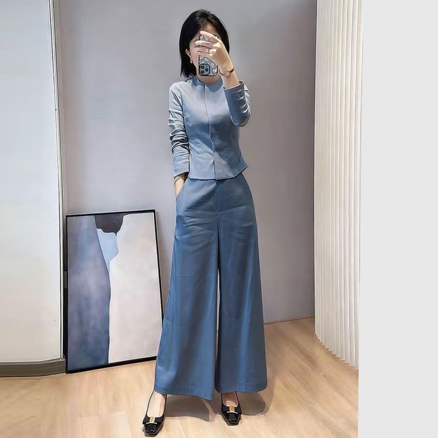 2026秋季女装两件套收腰显瘦