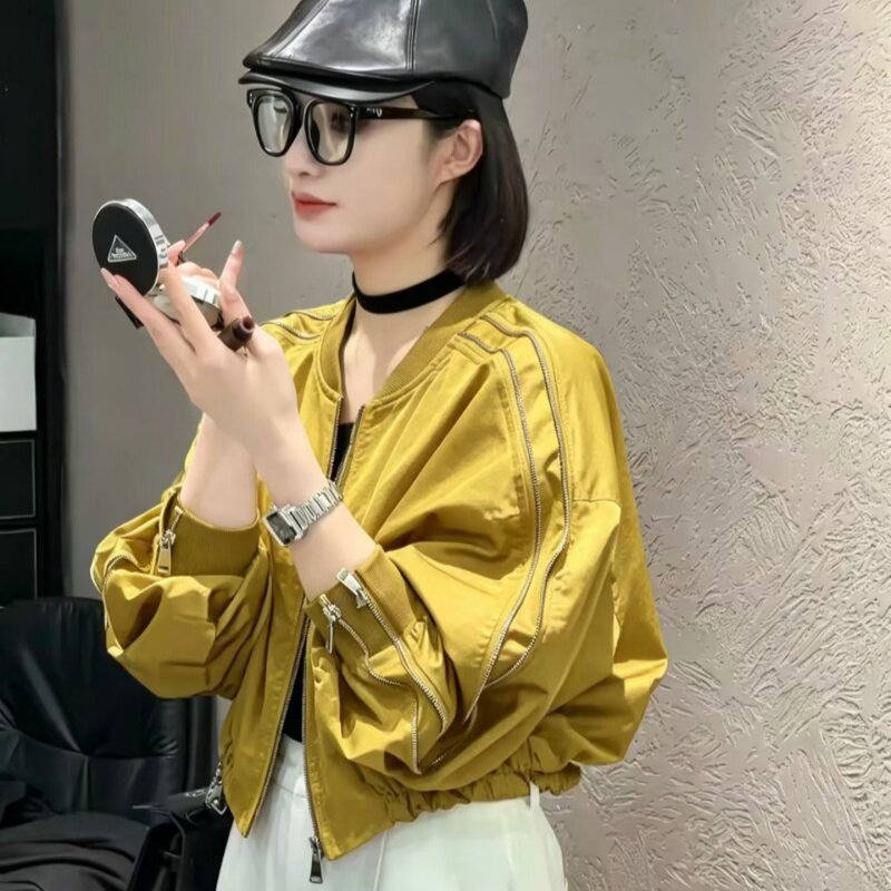 2026秋新款休闲短款夹克女减龄