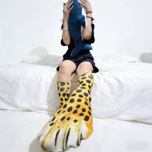 动物鸡爪袜子创意稀奇古怪抽象礼物猎奇搞怪长袜有趣鸡脚袜猫狗腿
