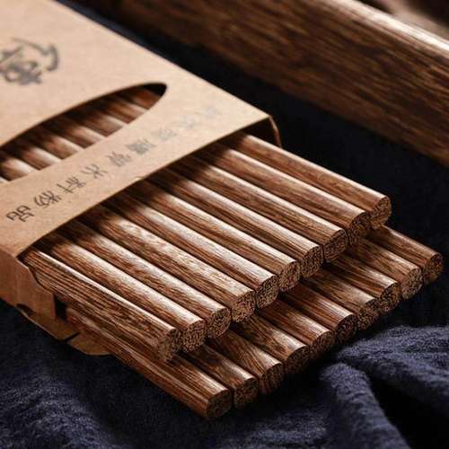 浙江千鹤筷子筷子家用实木高档餐具鸡翅木筷子无漆无蜡红檀木快子