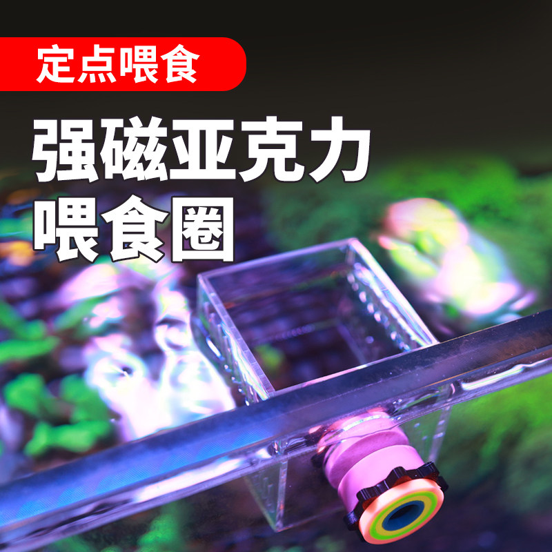 强磁亚克力喂食圈鱼缸防油膜