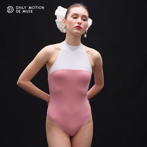 DMDM粉白挂脖chocker体服