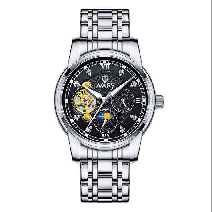 nary/耐瑞 正品高端男士腕表陀飞轮商务机械表