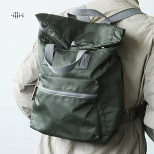 LANSPACE尼龙双肩包男式 户外背包休闲轻便旅行包日系简洁可手提包