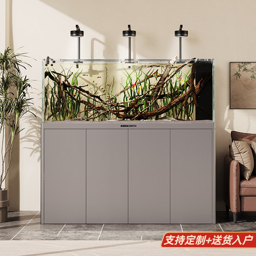 新款原生南美缸弧形不锈钢柜体