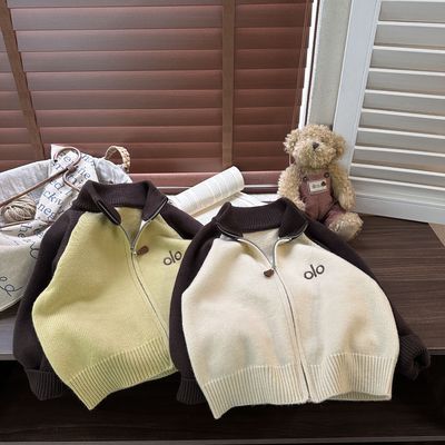 男童秋冬款加厚毛衣2025新款男宝宝休闲开衫上衣针织衫毛线衣外套