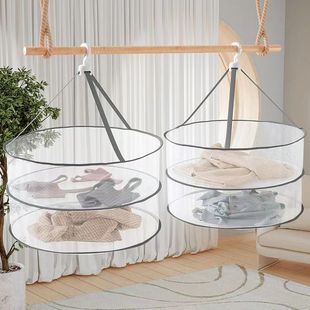 晾衣网晒袜子神器晒衣篮羊毛衫平铺晾晒网兜晒内裤家用毛衣晾晒架