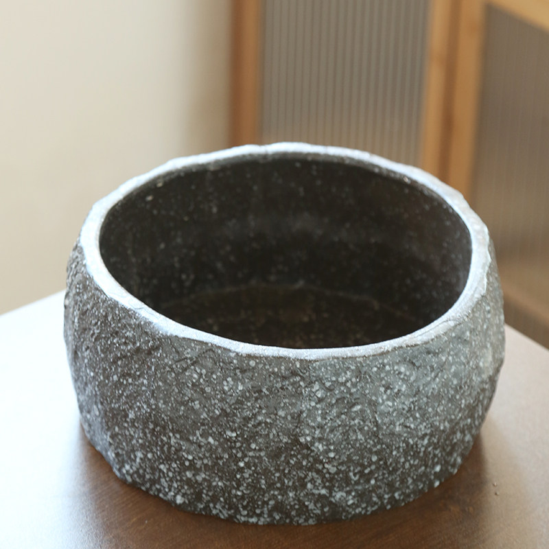 无孔铜钱草花盆陶瓷大号一叶莲碗莲特价清仓水培植物简约紫砂口径