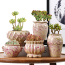 多肉花盆陶瓷大号特价 清仓透气创意室内肉肉植物小花盆批发小口径