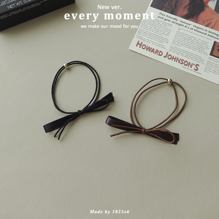 手工黑色装饰发圈韩国