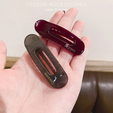 韩国镂空带齿发夹果冻色时尚小巧刘海夹侧边夹鸭嘴夹学生发卡百搭