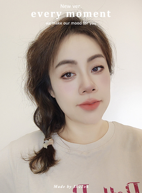 韩国france可爱红色高弹力发圈迷你水钻晕染色系头绳高弹力皮筋女