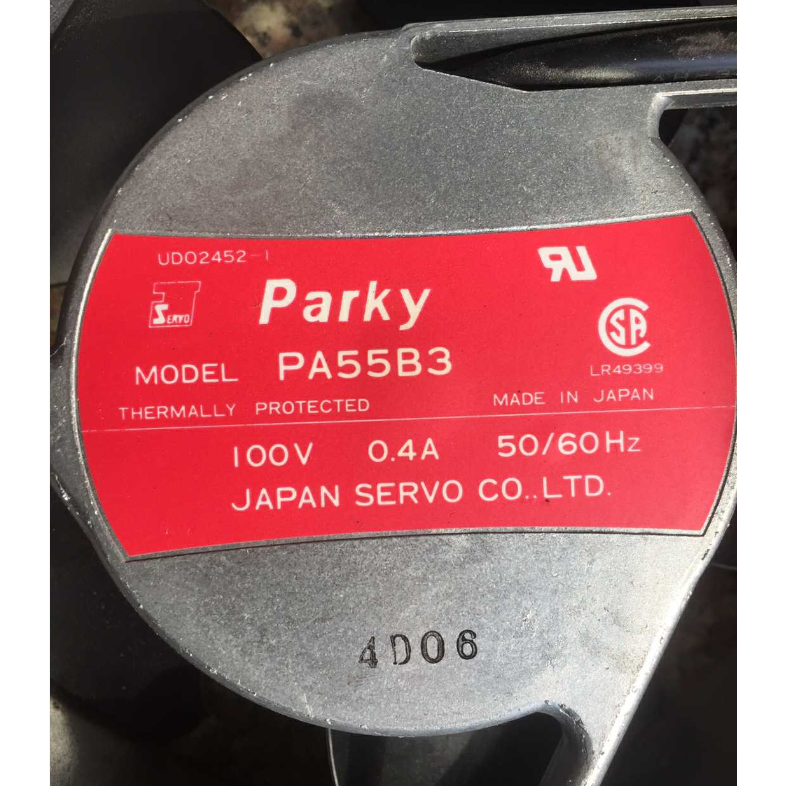 原装日本伺服SERVO Parky PA55B3 100V 0.4A 17055 铝框交流风扇