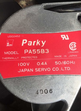 原装日本伺服SERVO Parky PA55B3 100V 0.4A 17055 铝框交流风扇