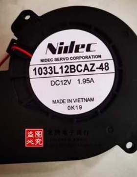 NIDEC全新 E1033L12BCAZ-48 DC12V 1.95A 离心涡轮鼓风机 风扇