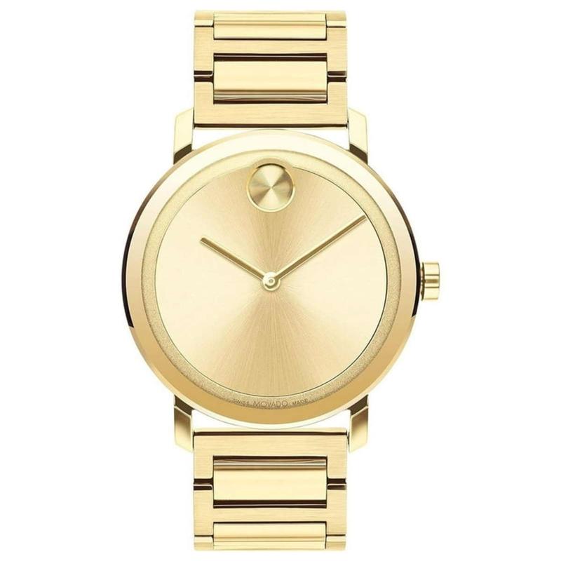 Movado/摩凡陀男士时尚瑞士腕表不锈钢表壳防水米Quartz设计