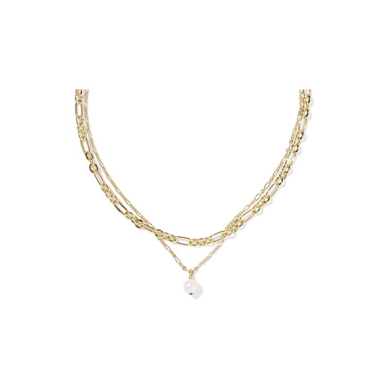 Kendra Scott女项链多层饰品可调节珍珠首饰日常穿搭正式场合