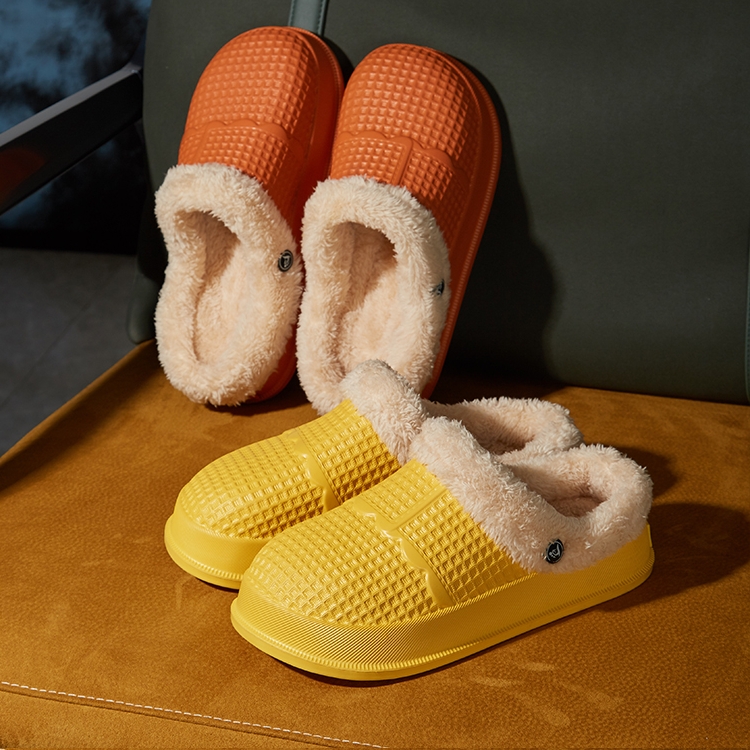 保暖居家可拆卸防臭棉拖鞋