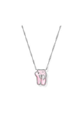 代购Kendra Scott女士项链优雅精致时尚简约粉色银色边框