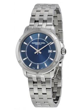 代购Raymond weil雷蒙威男士腕表夜光日期计时防刮钢带金属防水