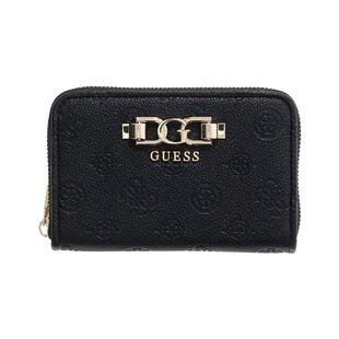 代购GUESS女士钱包多卡位设计便携收纳防滑拉链轻便携带黑色