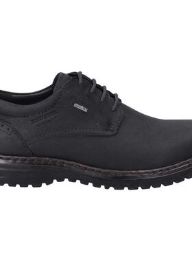 代购JOSEF SEIBEL男士皮鞋防水防滑耐磨舒适黑色系带圆头低帮