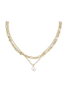 代购Kendra Scott女士多层项链简约优雅精致百搭镀铜金属