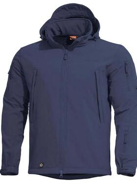 代购PENTAGON男士软壳衣防水防风透气户外夹克连帽长袖战术外套