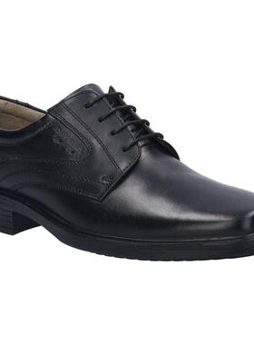 代购JOSEF SEIBEL男士正装皮鞋透气软底轻便防滑黑色系带圆头