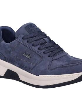 代购JOSEF SEIBEL男士休闲鞋透气轻便软底缓震深蓝色系带圆头