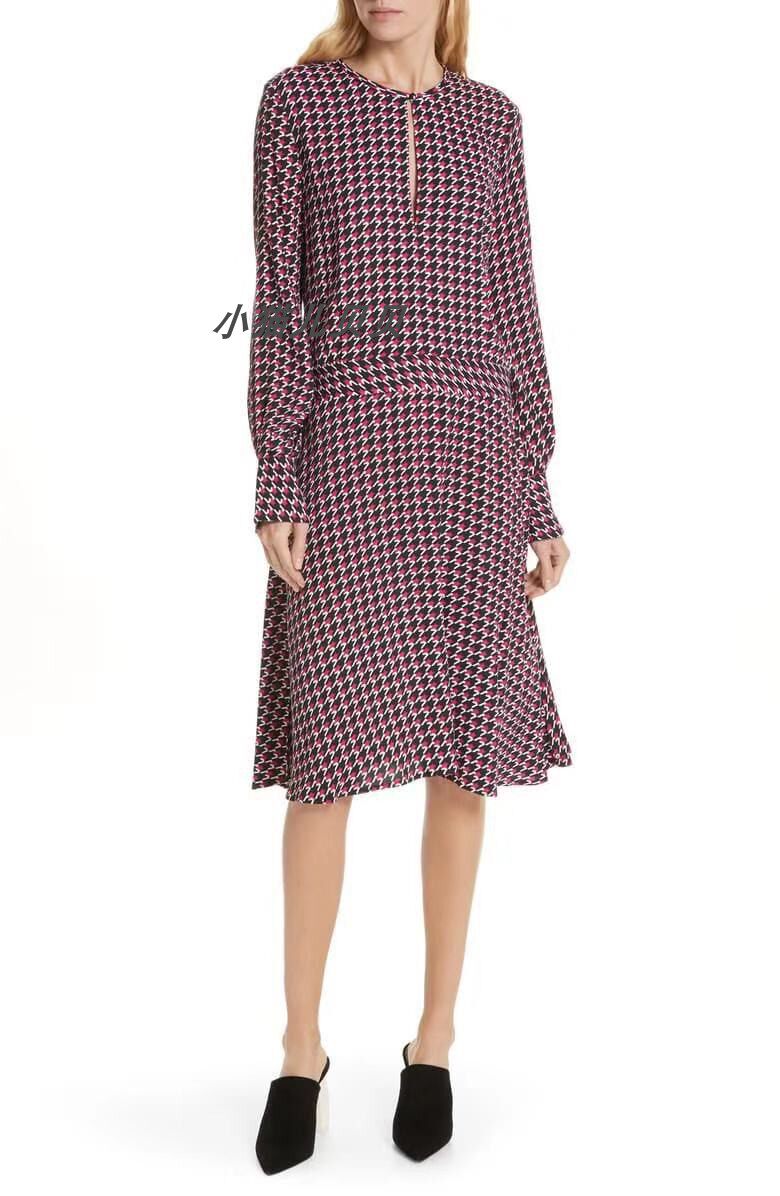 小猫儿美国代购 Equipment红色格纹连衣裙 425美金美国直邮包关税