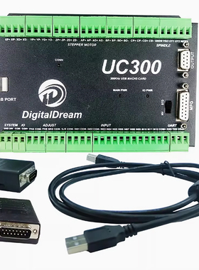 MACH3 UC300 3/4/5/6轴数控运动控制卡雕刻机 伺服 步进USB板联动