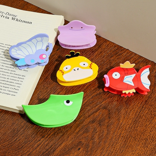 可爱精灵宝可梦发夹卡通亚克力鲤鱼王可达鸭抓夹发抓鲨鱼夹子发饰