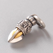 创意藏式 六字真言金刚镢DIY挂坠手串隔珠手链项链吊坠侧挂配饰品