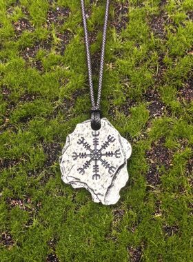 创意新款北欧神话维京符文复古男士配饰项链饰品